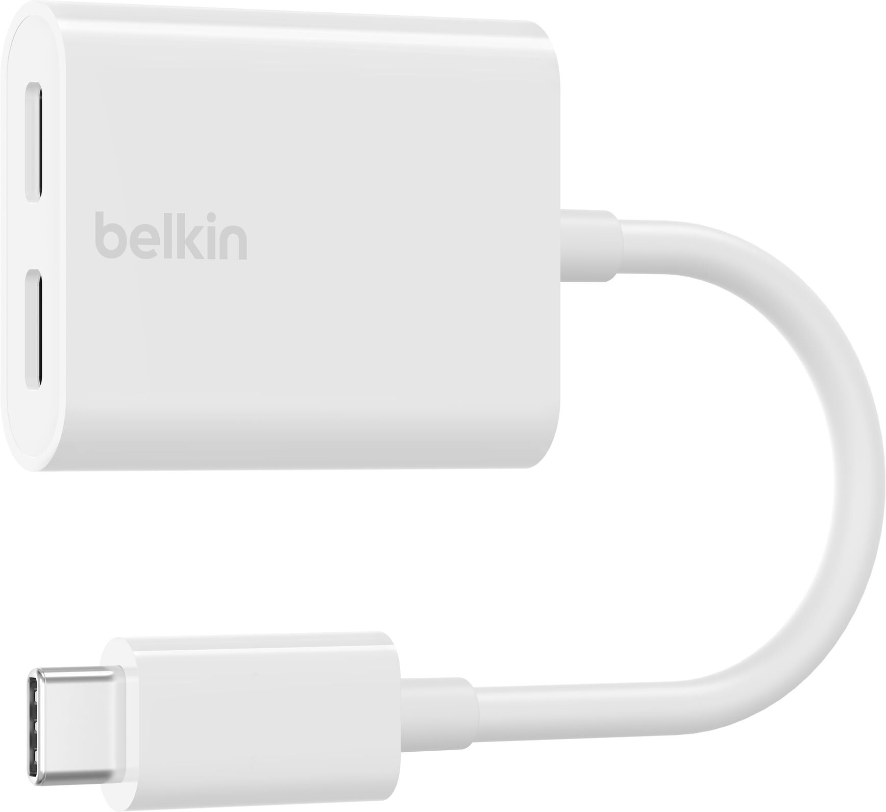 Belkin Audio-Adapter "RockStar USB-C Audio- und Ladeadapter", weiß, B:10cm H:2,6cm T:15,5cm, Adapter, Audio-Adapter