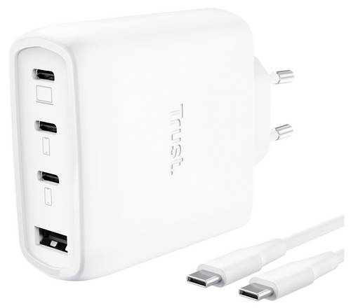 Trust USB Ladegerät 65W Weiß GaN 26068