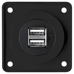 Berker Integro Flow und Pure Doppel USB Steckdose 12 V anthrazit