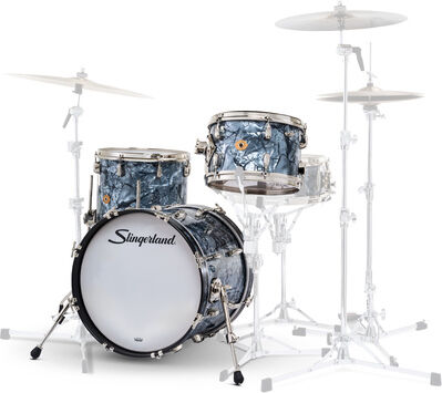 "Slingerland 18"" Radio King 3pc Kit BDP Black Diamond Pearl"