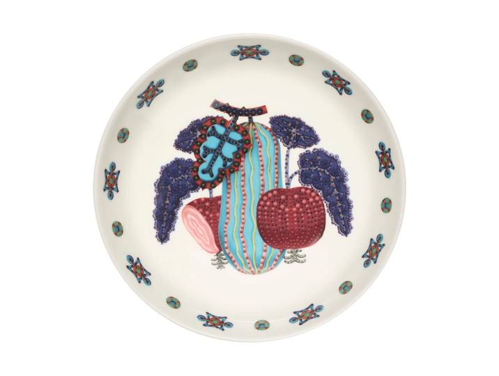 Iittala Assiette creuse Taika Sato Ø20 cm Blanc-multicolore