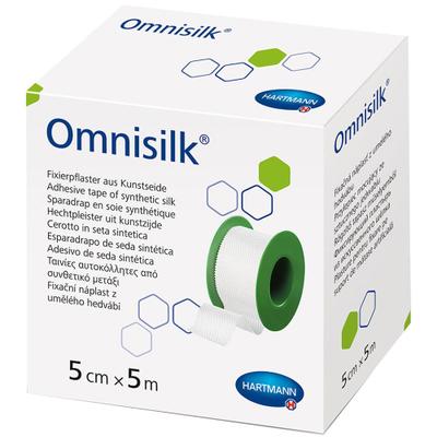 Omnisilk Fixierpflaster Kunstseide 5 cmx5 m 1 St Pflaster
