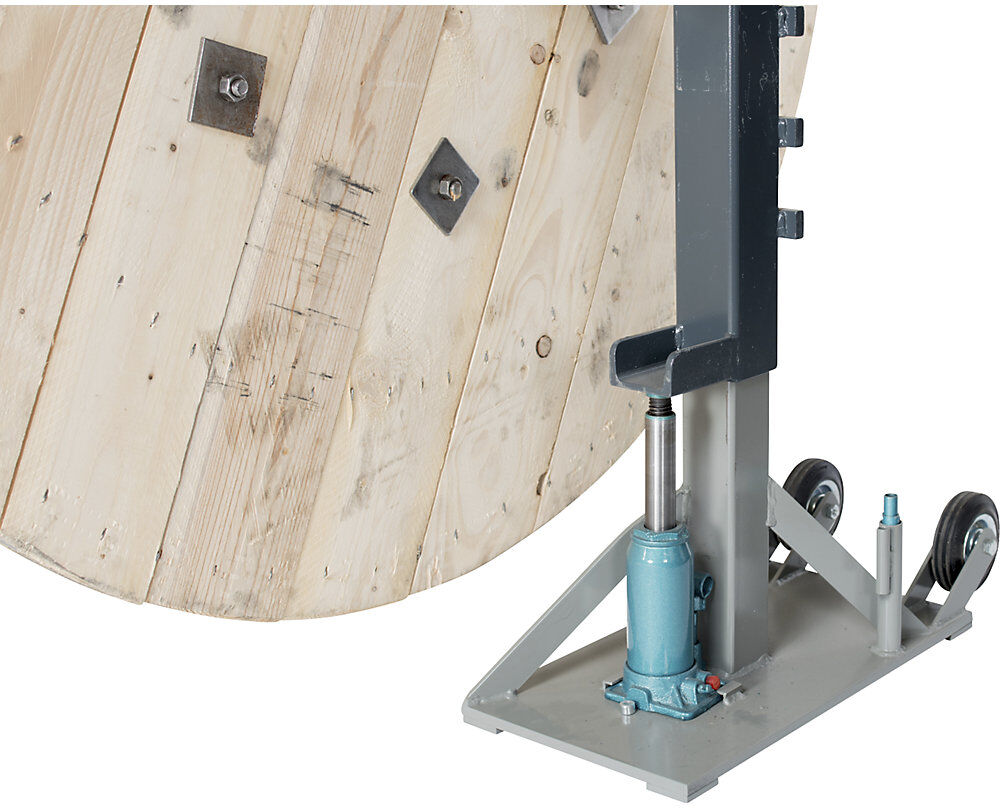 kaiserkraft Trommelabwickler, mit Handhydraulik, für Trommel-Ø 900 - 2000 mm