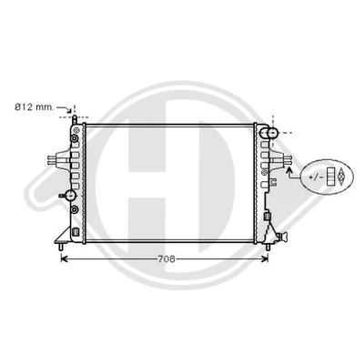 DIEDERICHS Kühler, Motorkühlung DCM2625 für Opel