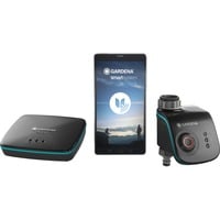 Bewässerungssteuerung smart Water Control Set grau/türkis, 2-teilig, mit smart Gateway