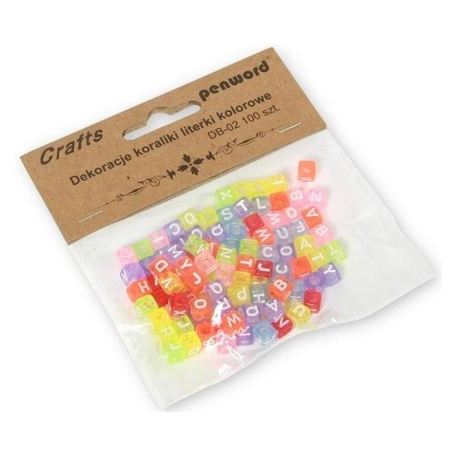 Polsirhurt Bunte Buchstabenperlen 6x6mm 100 Stk (48926438)