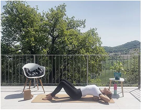 HUMANWERKSTATT Yogamatte Kork Soft hellbraun B
