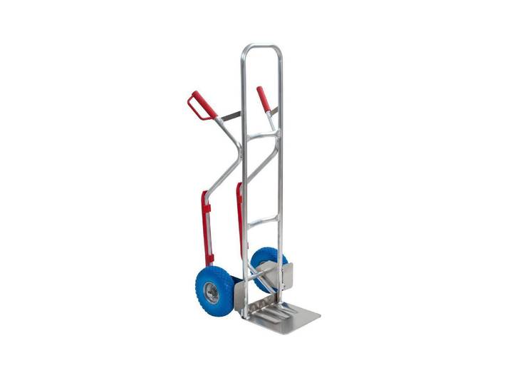 Sackkarre MAPO , bunt (silberfarben, orange, blau), H:130cm, Aluminium, Sackkarren, Sackkarre
