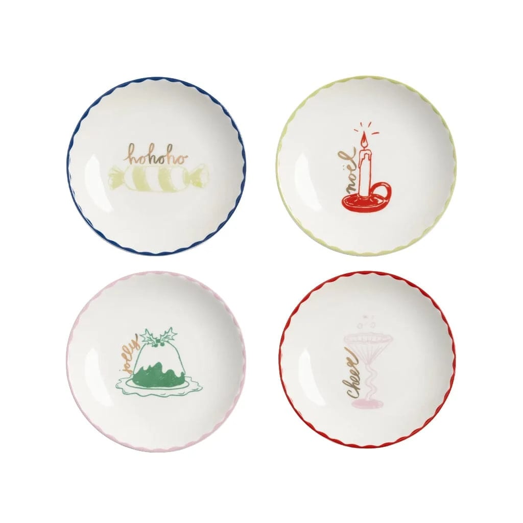 &Klevering Gebaksbordjes Bliss Set van 4