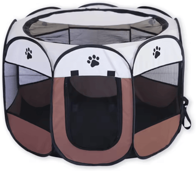 Inspire Picks Portable Foldable Cat Tent Outdoor Travel Pet House & Playpen coffee