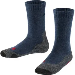 FALKE TK2 Kinder Socken, Größe 35-38 in Blau Blau