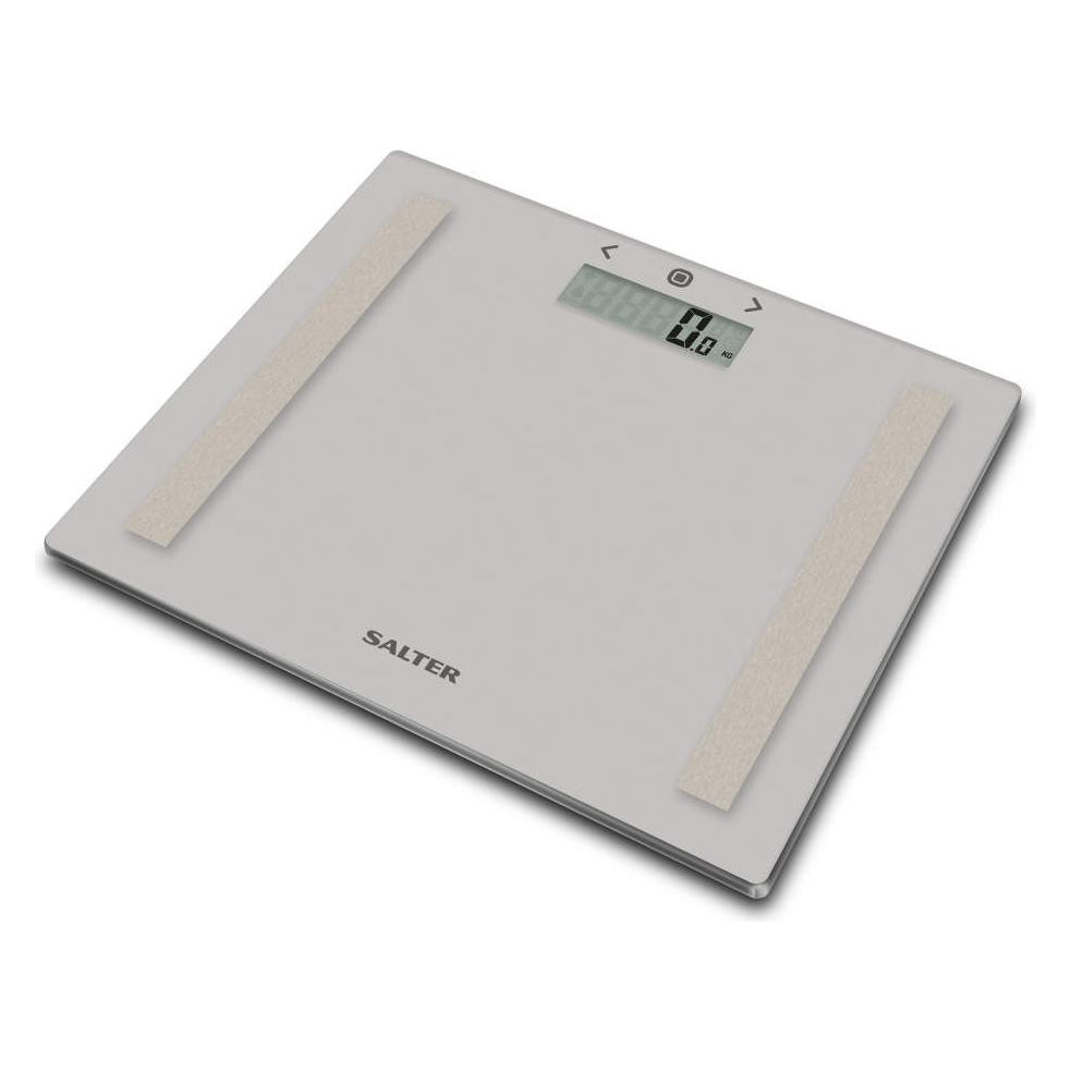 Salter 9113 GFEU12 Compact Glass Analyser Bathroom Scales, Grey (150 kg) (9113 GFEU12)