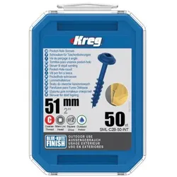 Kreg Kreg® Blue-Kote Maxi-Loc Taschenlochschrauben | SML-C2B-50-INT