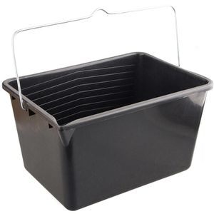 Böttcher-AG Farbeimer 84821410, schwarz, eckig, Kunststoff, 12 Liter