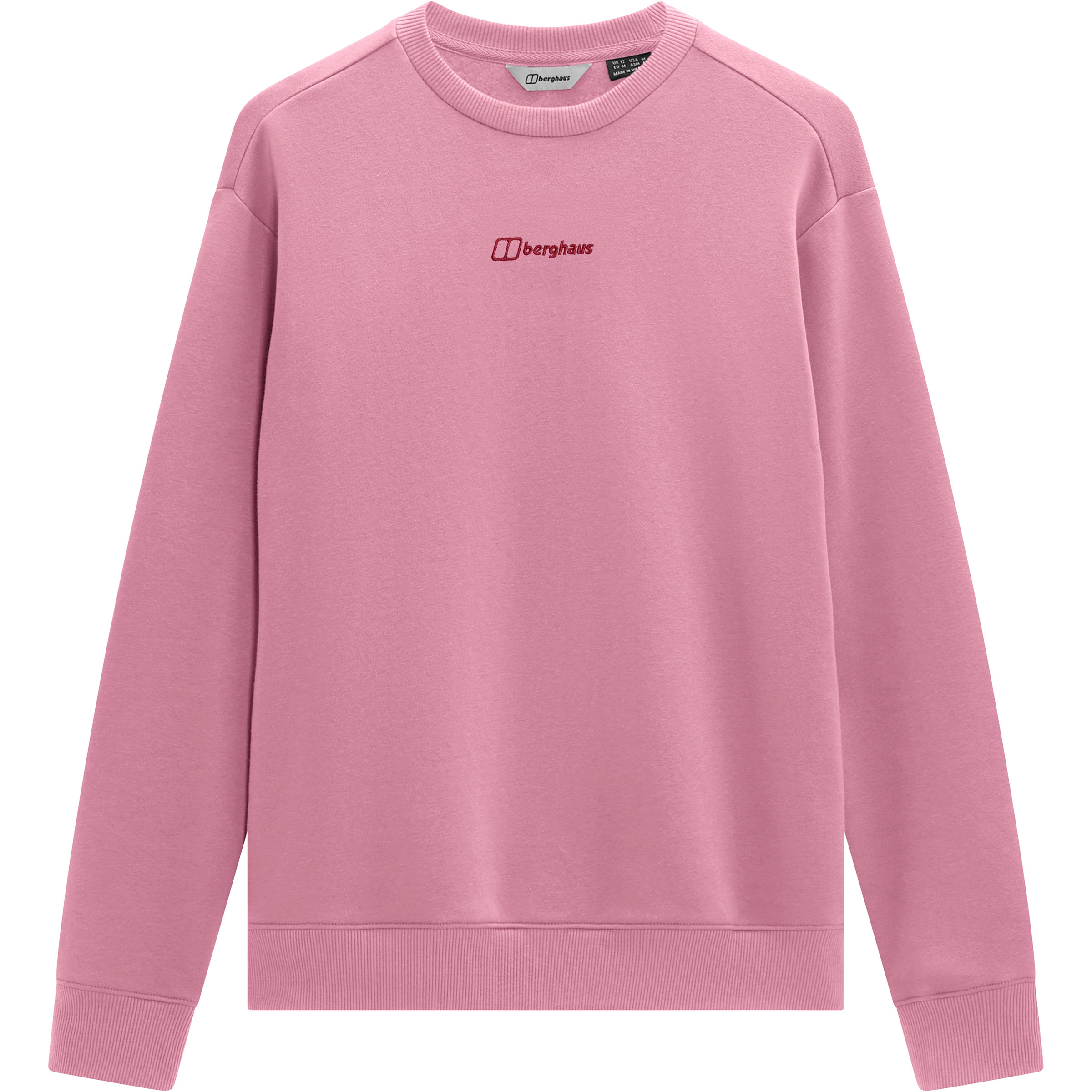Berghaus Essential Logo Damen Pullover rosa Größe L Lifestyle Schnell trocknend