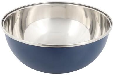 Oster 5 Quart Stainless Steel Mixing Bowl in Blue with Nonslip Base