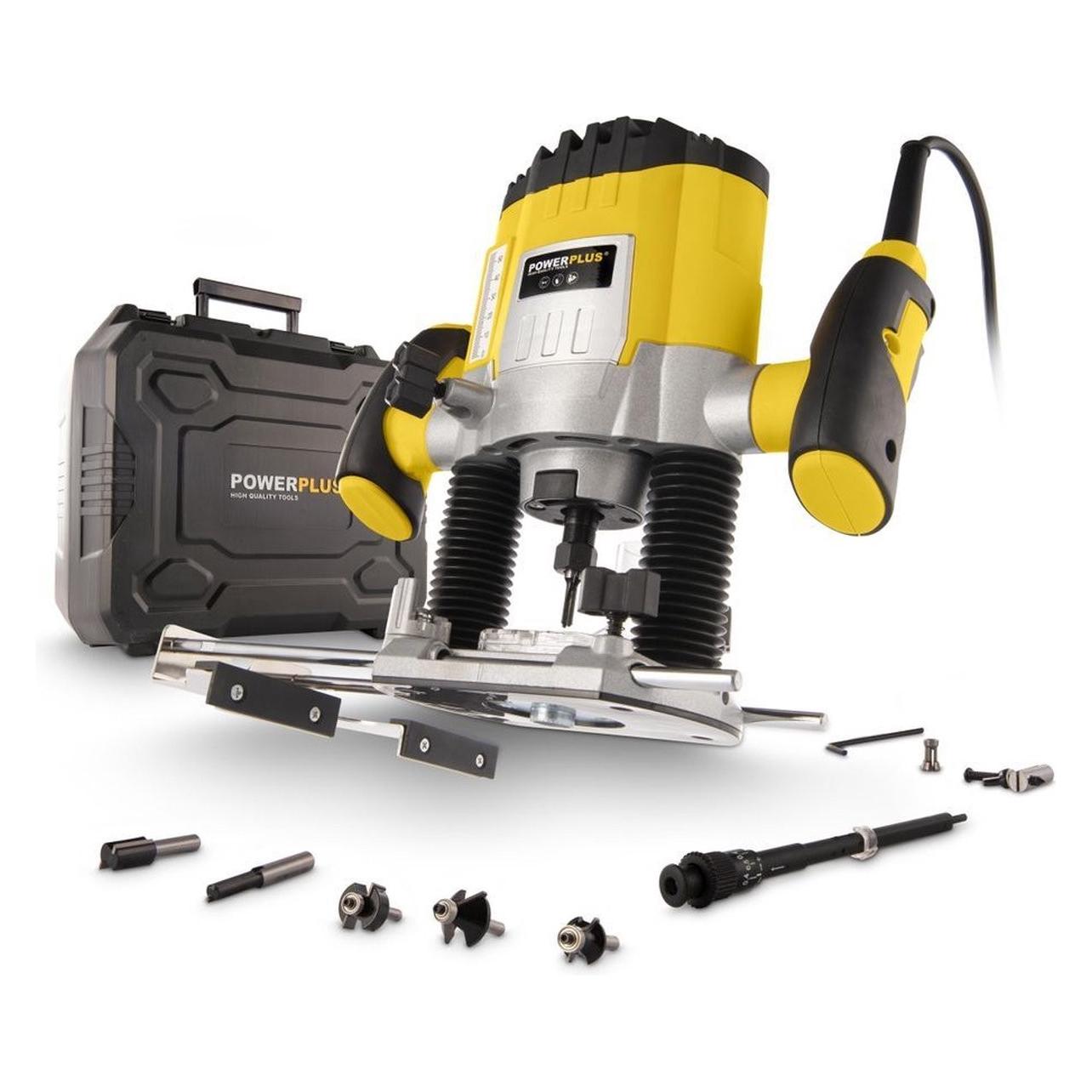 Powerplus Oberfrase 1200w + 6 fräser (Oberfräse) (POWX0910)