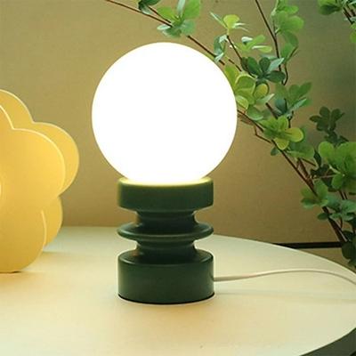 Nachttischlampe Holz Glas moderne minimalistische Möbel Dekoration Wohnzimmer Schlafzimmer Arbeitszimmer Nachttischlampe 110-240V
