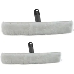 Novaliv Fensterwischer 35 cm + 45 cm Einwascher aus Vlies Einschäumer zum Fensterputzen Fensterwischer Fensterreiniger Fenstereinwäscher Fensterreinigung Fensterputzer