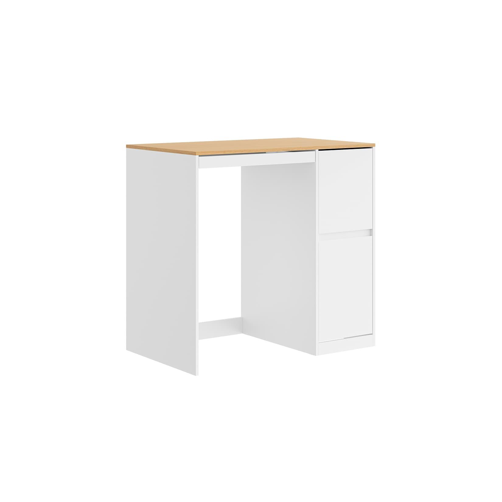 SoBuy Wäscheschrank mit 2 Schubladen Weiß 100x60x95cm Modern