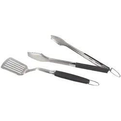 Pott & Flamme Grillbesteck 2 tlg.   Grill-Zange & Burger-Wender