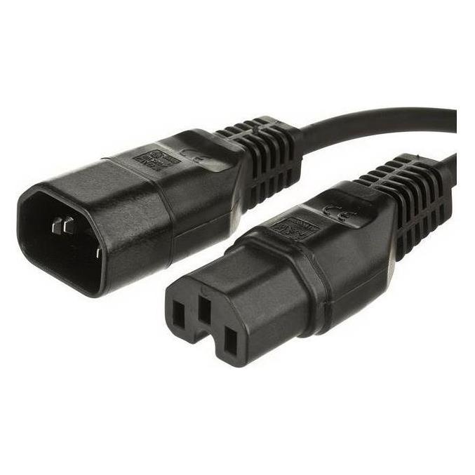 MicroConnect PE011405 0.5m C14-Koppler C15-Koppler Schwarz Stromkabel (0.50 m) (PE011405)