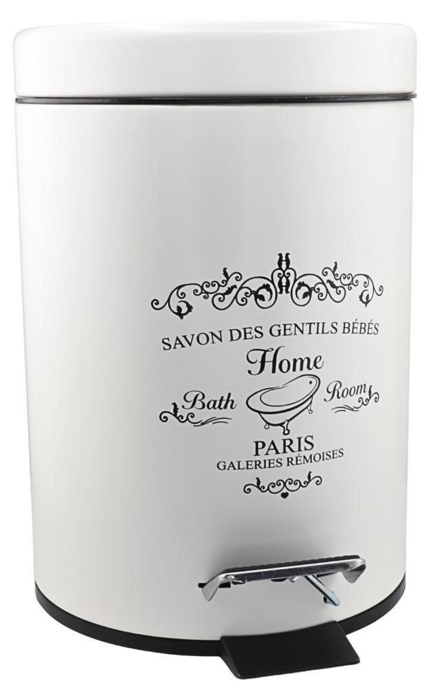 Testrut Afvalbak voor badkamer PARIS 3 liter