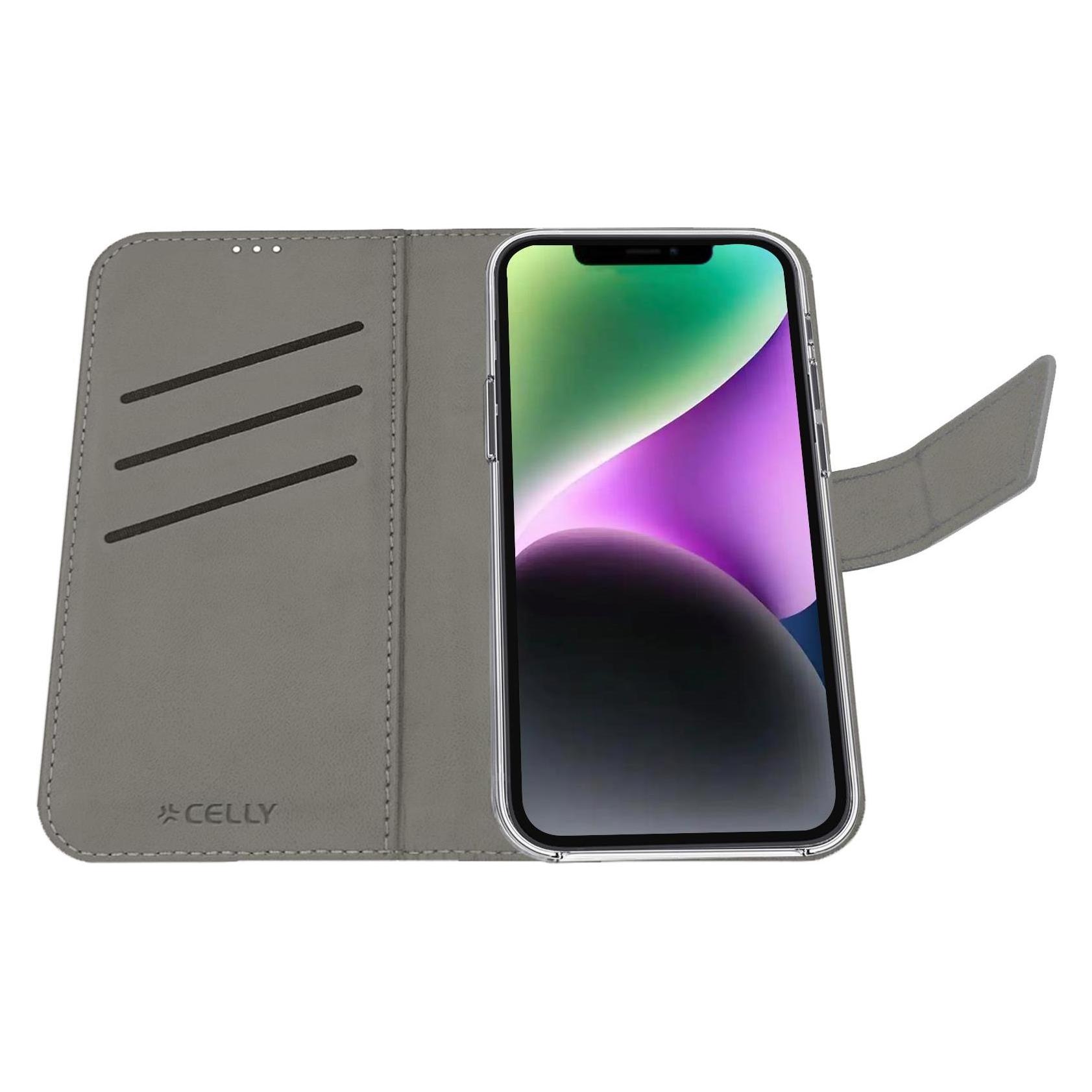 Celly Wally Case Iphone 16e Schwarz (Apple iPhone 16e) (WALLY1123)