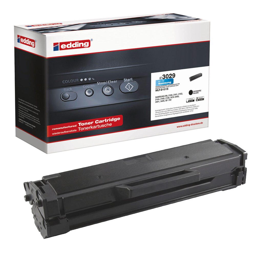 edding Toner EDD-3029 schwarz kompatibel zu SAMSUNG MLT-D101S (SU696A) 18-3029