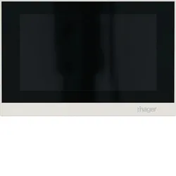 Hager RTQ600X Innenstation video, IP über 2-Draht, Freisprechen, intercom view, ws