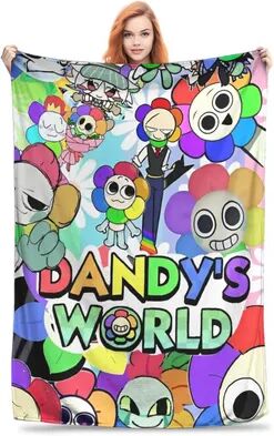 Shop Station Dandys World Blanket Cozy Flannel Throw Blanket For Bed, Sofa & Couch, Soft Plush Fleece, Multiple Sizes 40x50inch a