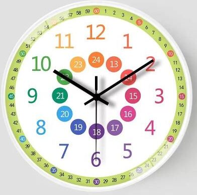 Inspired Finds 8 Inch Silent Non Ticking Wall Clock For Home And Office green