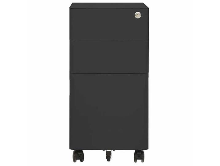 Acier Armoire à dossiers moderne - Classeur mobile - Anthracite 30x45x59 cm Acier CC923