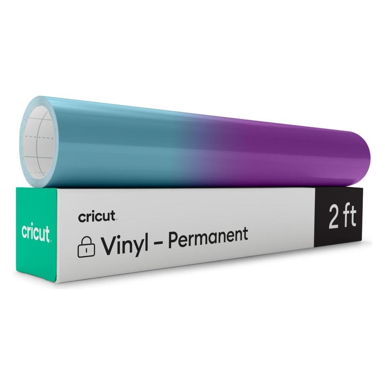 Cricut Vinylfolie Kälteaktiviert 30 x 60 cm, Türkis/Violett (1x) (2009590)