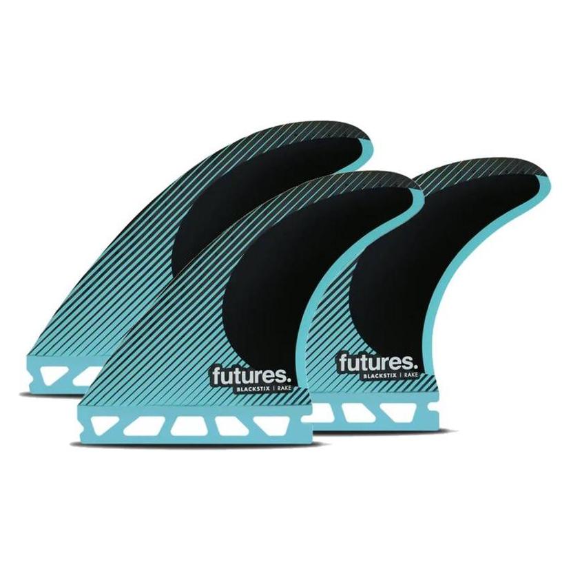Futures Thruster Fin Set R4 Blackstix Rake S (33128567)