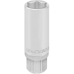 Matador, Steckschlüssel + Stecknuss, MAT 4081 0180 - Steckschlüssel-Einsatz, Zündkerzeneinsatz, 1/2, 18, Gummi (40810180) (18 mm)