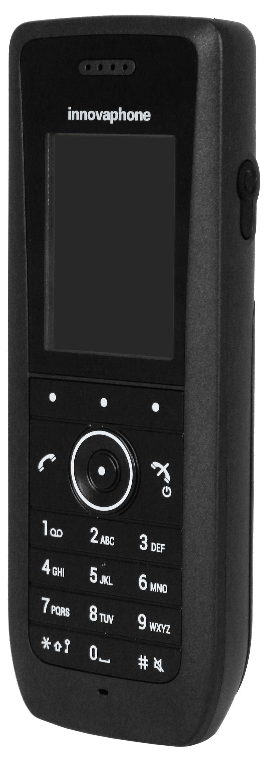 Innovaphone IP65, Schwarz, TFT, 5,08 cm (2"), 240 x 320 Pixel, 262144 Farben, Acrylnitril-Butadien-Styrol (ABS), Silikon