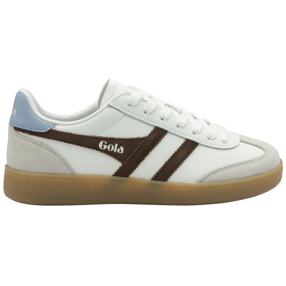 Gola Viper Leather Sneaker Women white/dark brown/air/gum (WT) 39 CLB744-WT-39-whitedarkbrownairgum