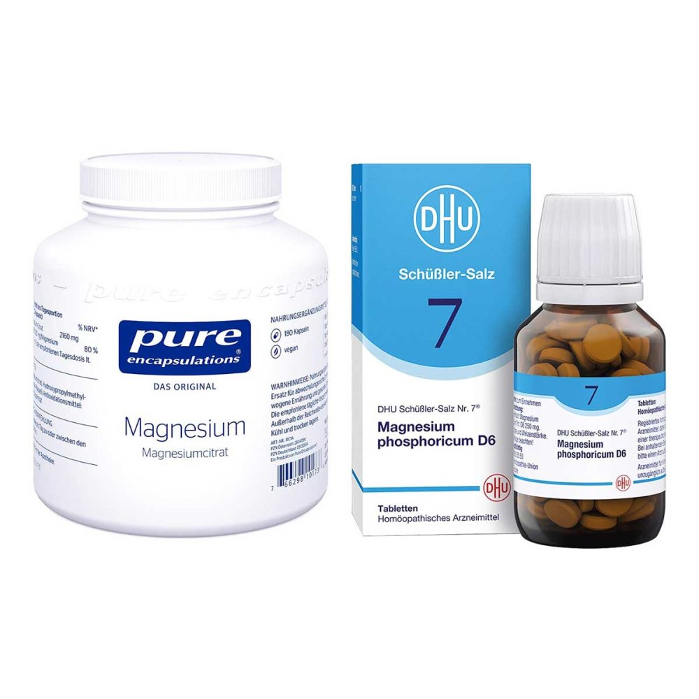 Pure Encapsulations Magnesiumcitrat & DHU Schüßler-Salz Nummer 08105233