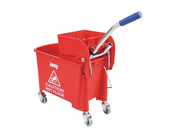 Jantex Emmer en Wringer Rode 630X670X270mm 20Ltr Schoonmaken met Handvat