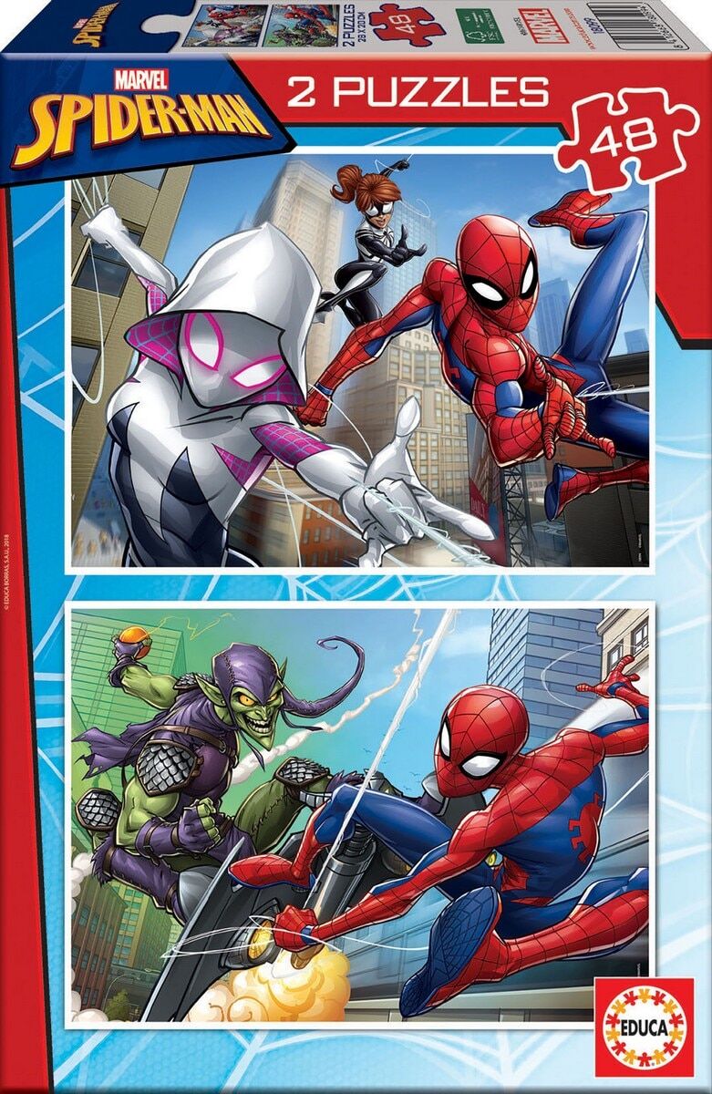 Educa Borrás Puzzles 2x48 SpiderMan Marvel Educa Borras.