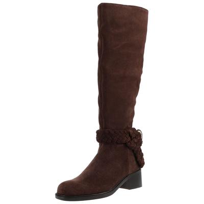 Stiefel MELVIN & HAMILTON "Melvin & Hamilton Stiefel Veloursleder", Damen, Gr. 41, braun (dunkelbraun), Veloursleder, Schuhe Stiefel