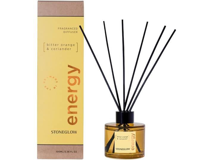 Stoneglow Raumduft Elements transparent, schwarz 100 ml - Material: Glas, Schilfrohr - Raumduft