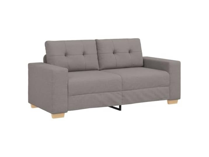 vidaXL Loveseat-Sofa Taupe 180x77x82 cm Stoff