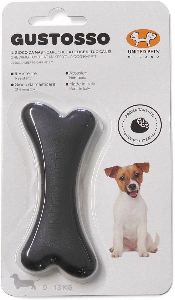 United Gioco Dentale per Cane Gustosso NERO