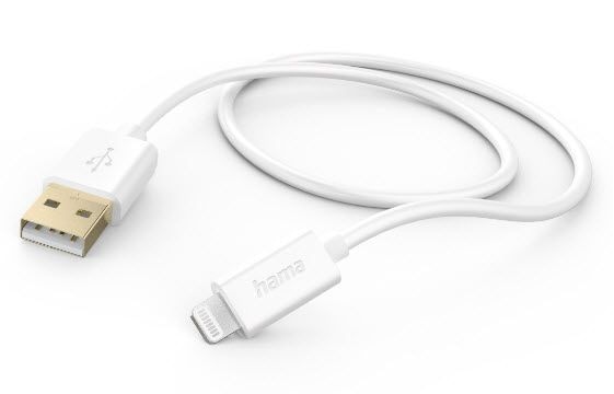 Hama Stecker Lightning auf USB A 1,5 m 125104 (Weiß) 00125104