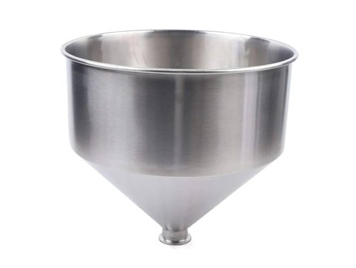 10L-50L Abfüllmaschine Trichter 304 Edelstahl Trichter Für Hohe Beanspruchung Flüssigkeit Und Paste Fülltrichter Maschine Behälter Tank Für Wasser Öl Creme, Silber,10L,50.5mm