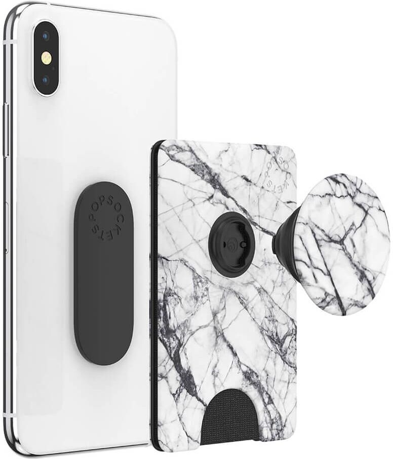 PopSockets PopWallet+ Dove White Irrotettava Korttikotelo