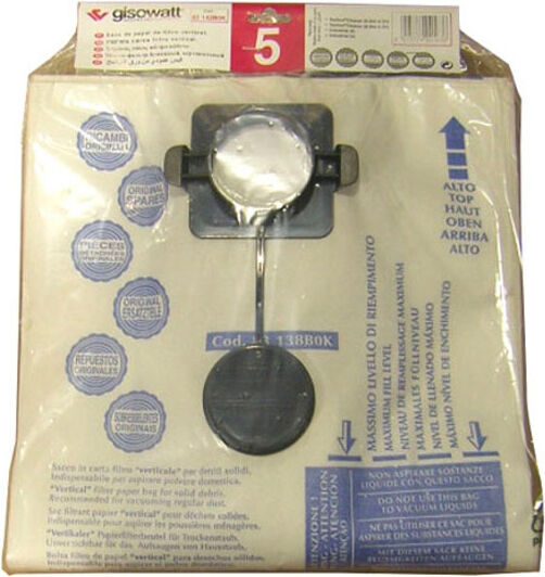 gisowatt 83142bok Filtro Carta Verticale Medio Pz 5 - 83142bok