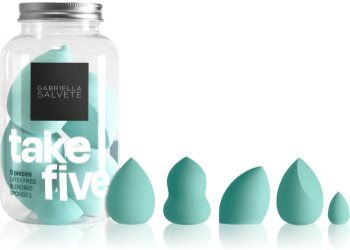 Gabriella Salvete Tools Take Five Conjunto de aplicadores para rosto tom Light Green . Tools Take Five